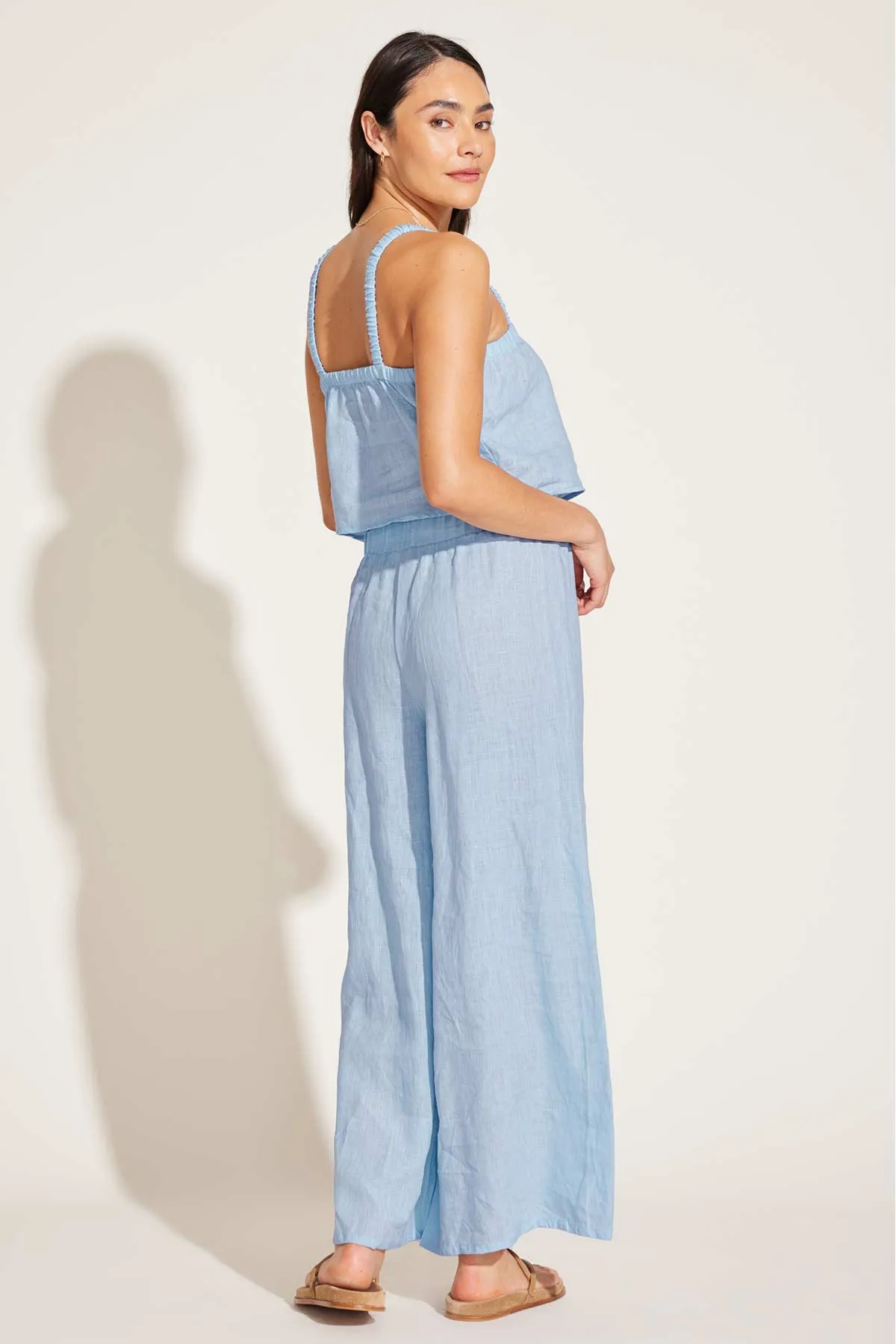 Tallows Linen Wide Leg Pant - Celeste EcoLinen sold by Vitamin A product image thumbnail 3
