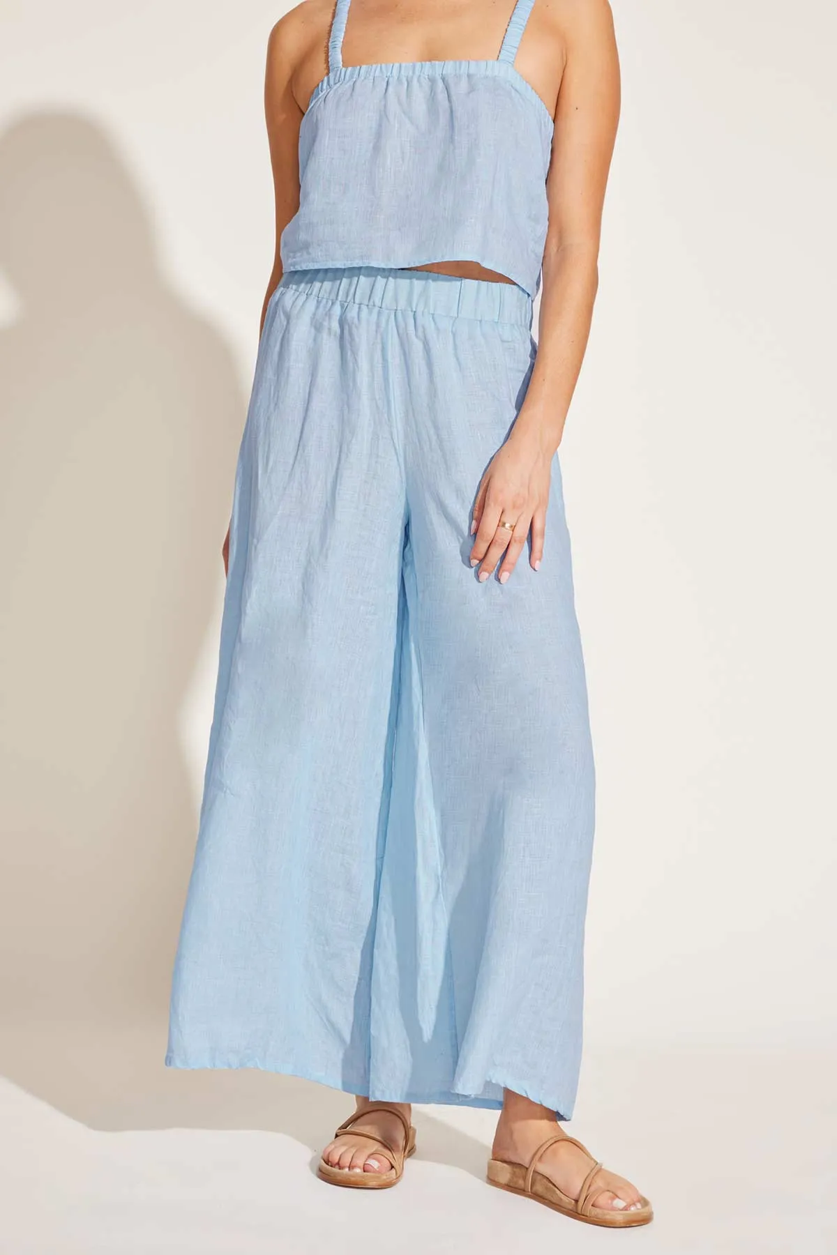 Tallows Linen Wide Leg Pant - Celeste EcoLinen sold by Vitamin A product image thumbnail 2