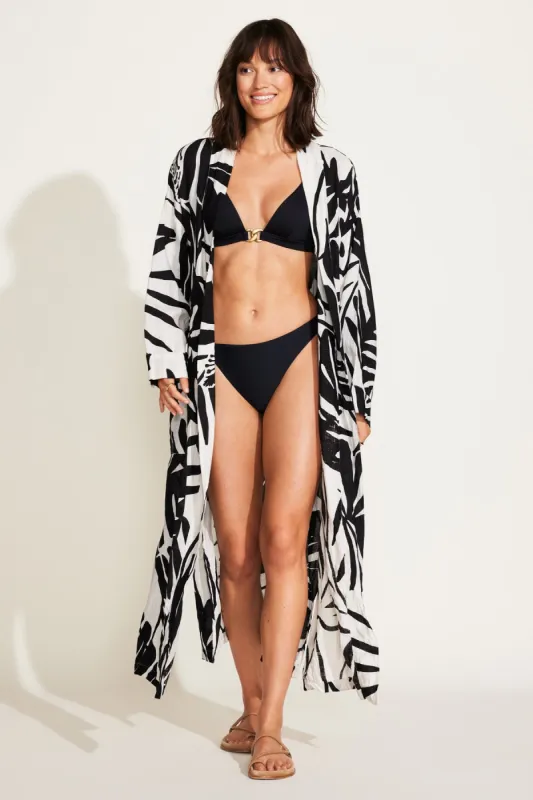 Palmilla Robe - Graphic Jungle EcoLinen sold by Vitamin A