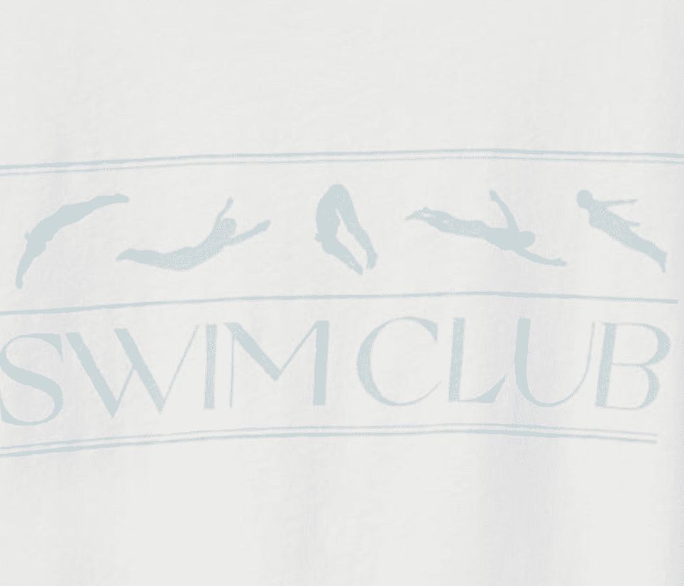 Swim Club Organic Graphic Tee - Blue sold by Vitamin A product image thumbnail 3