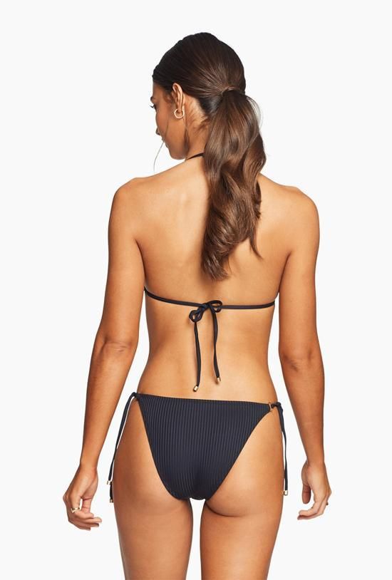 Tara Tie Side Bottom - Black EcoRib sold by Vitamin A