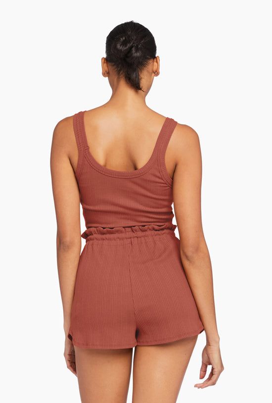 Thalia Organic Rib Crop Top - Copper Organic Rib sold by Vitamin A product image thumbnail 2