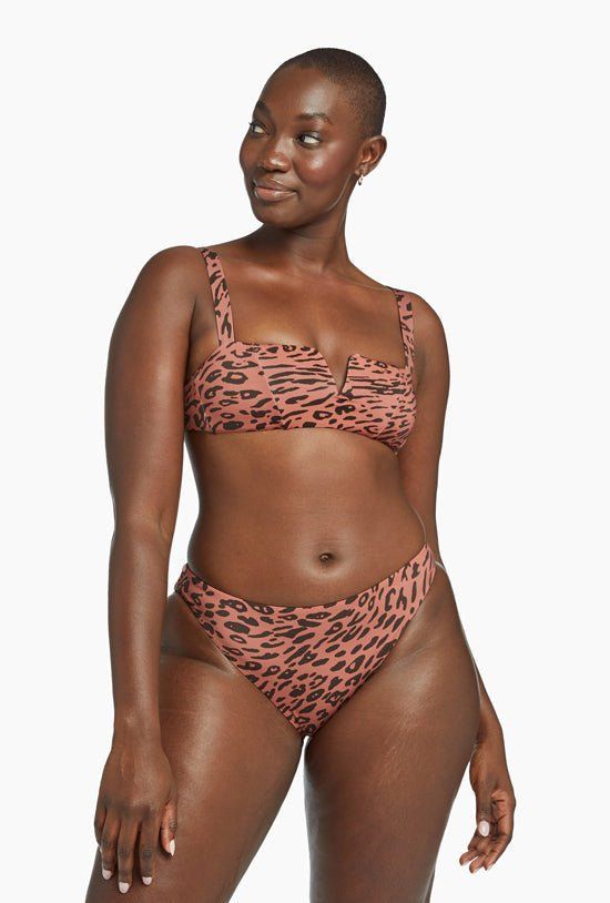 Kaya Adjustable Tie Back Top - Terra Leopard sold by Vitamin A