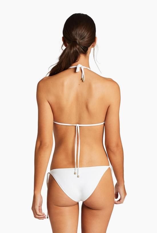 Elle Adjustable Tie Side Bottom - White EcoLux sold by Vitamin A