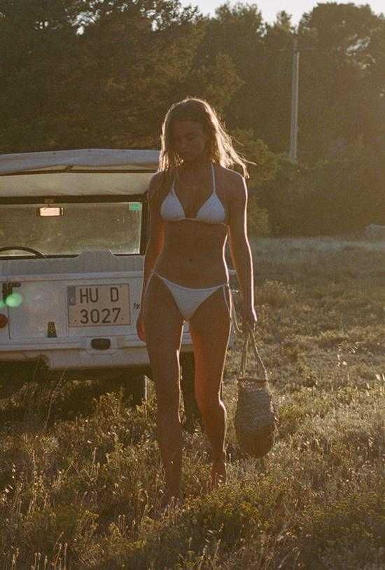 Elle Adjustable Tie Side Bottom - White EcoLux sold by Vitamin A product image thumbnail 2