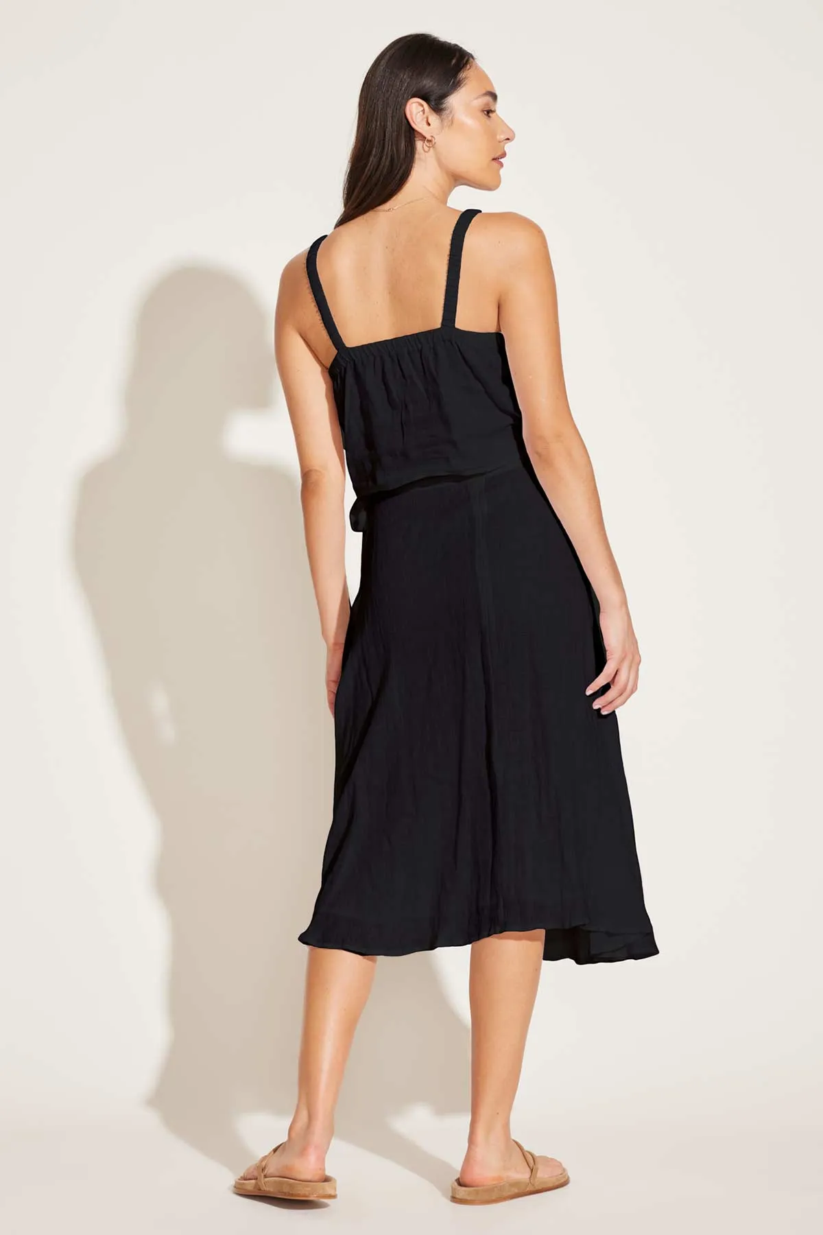 Tallows Blousy Crop Top - Black EcoLinen sold by Vitamin A product image thumbnail 3