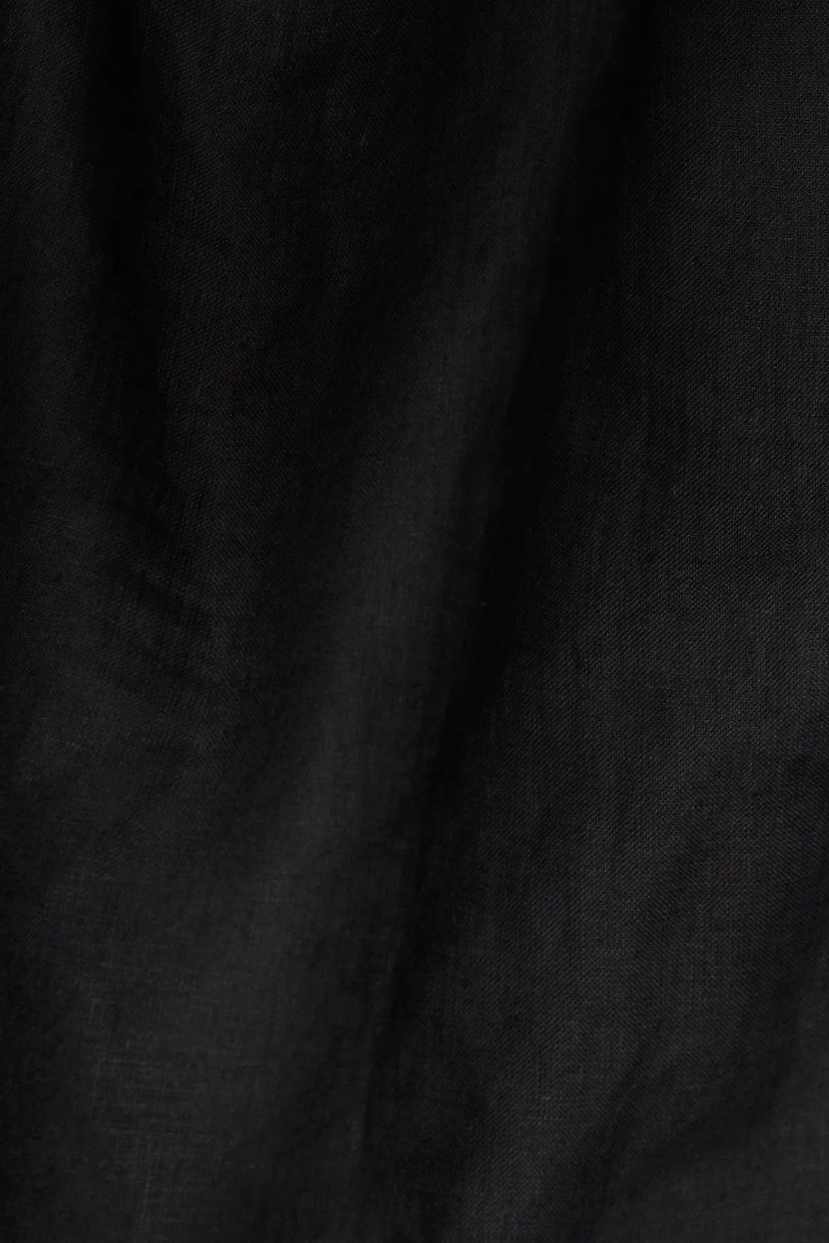 Tallows Blousy Crop Top - Black EcoLinen sold by Vitamin A product image thumbnail 4