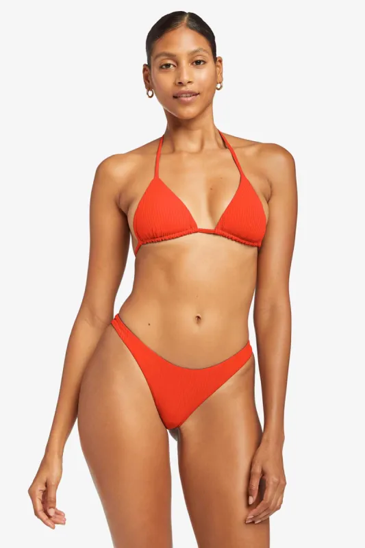 California High Leg Bottom - Hibiscus EcoRib sold by Vitamin A