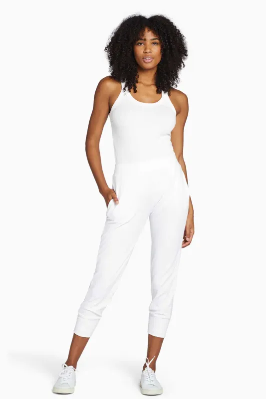 West Pant - White Organic Rib made by Vitamin A