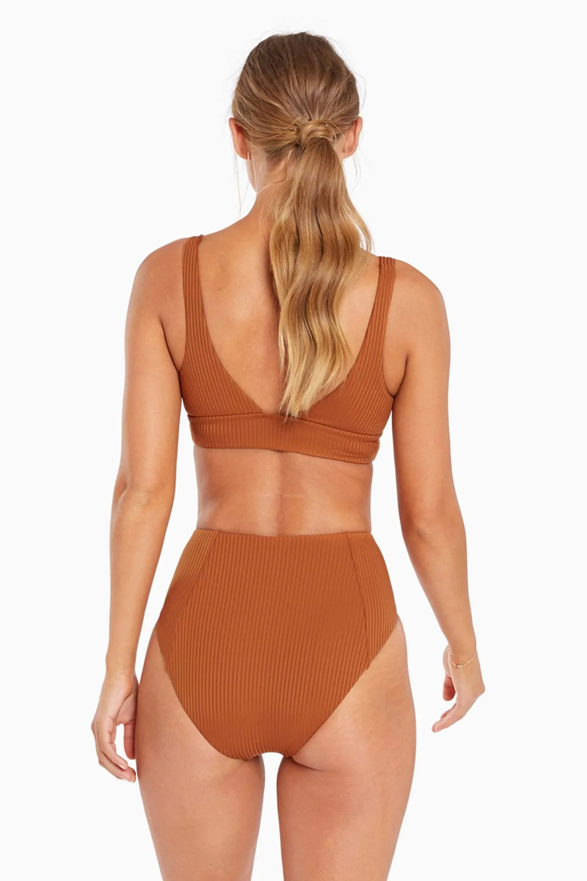 Sienna High Waist Full Cut Bottom - Chai EcoRib sold by Vitamin A product image thumbnail 2