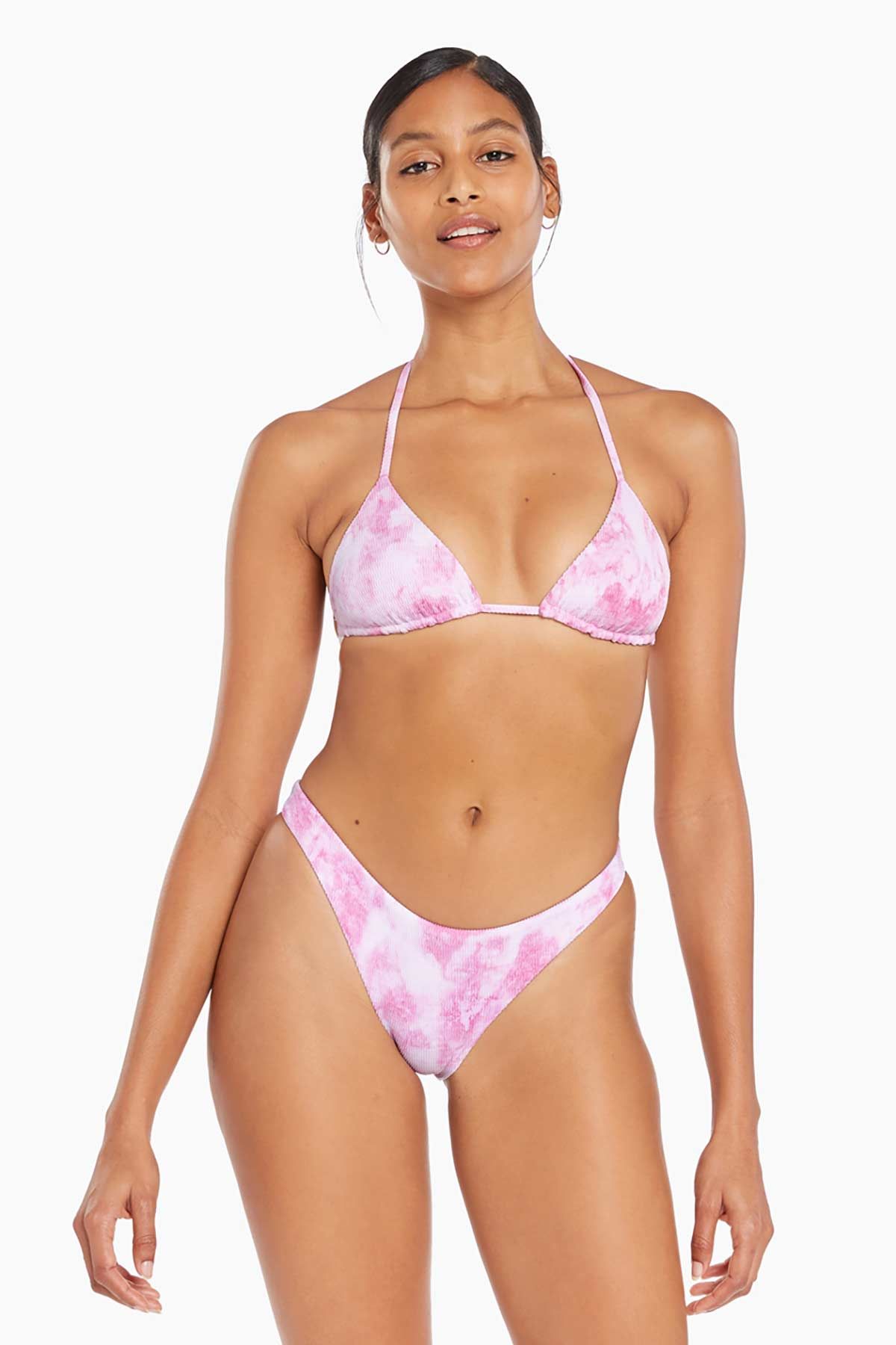 California High-Leg Bottom - Magenta Texture Tie Dye sold by Vitamin A