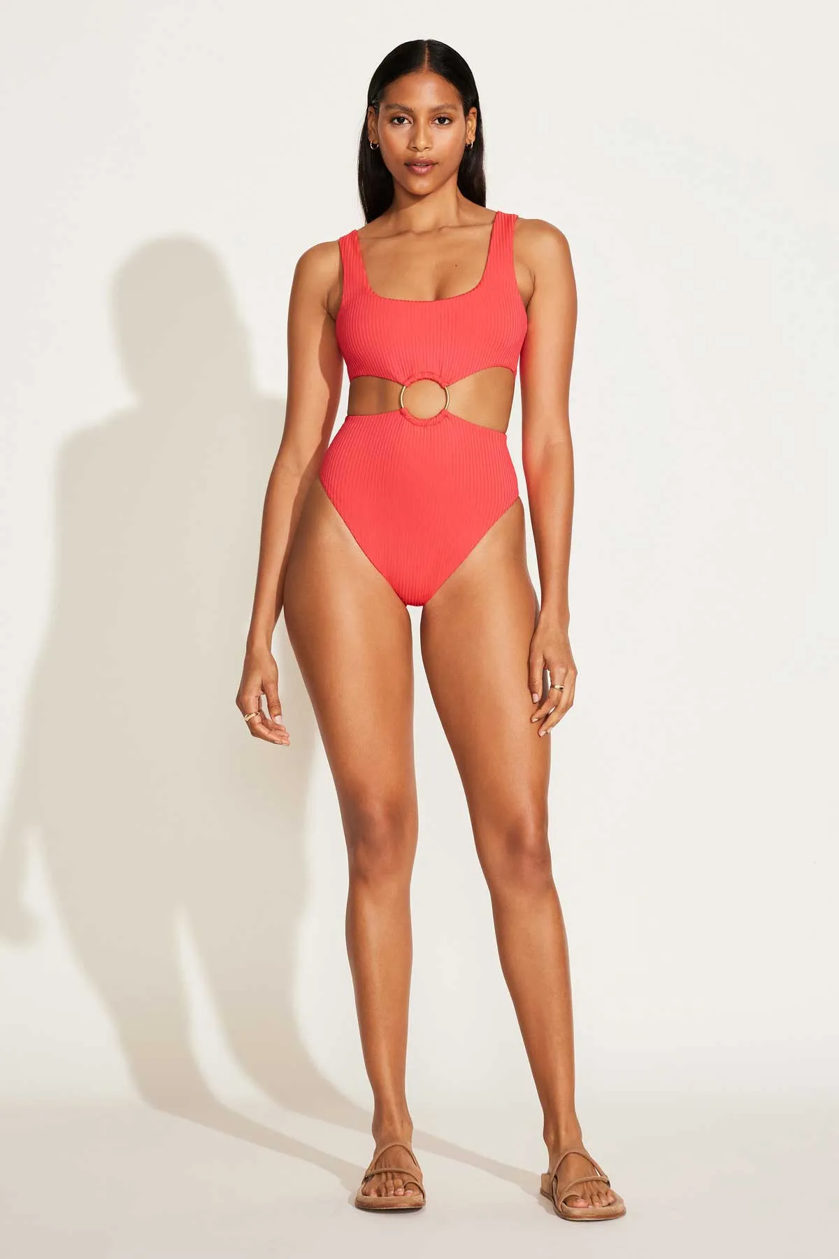 The Icon One Piece - Coral Glow EcoRib BT sold by Vitamin A product image thumbnail 2