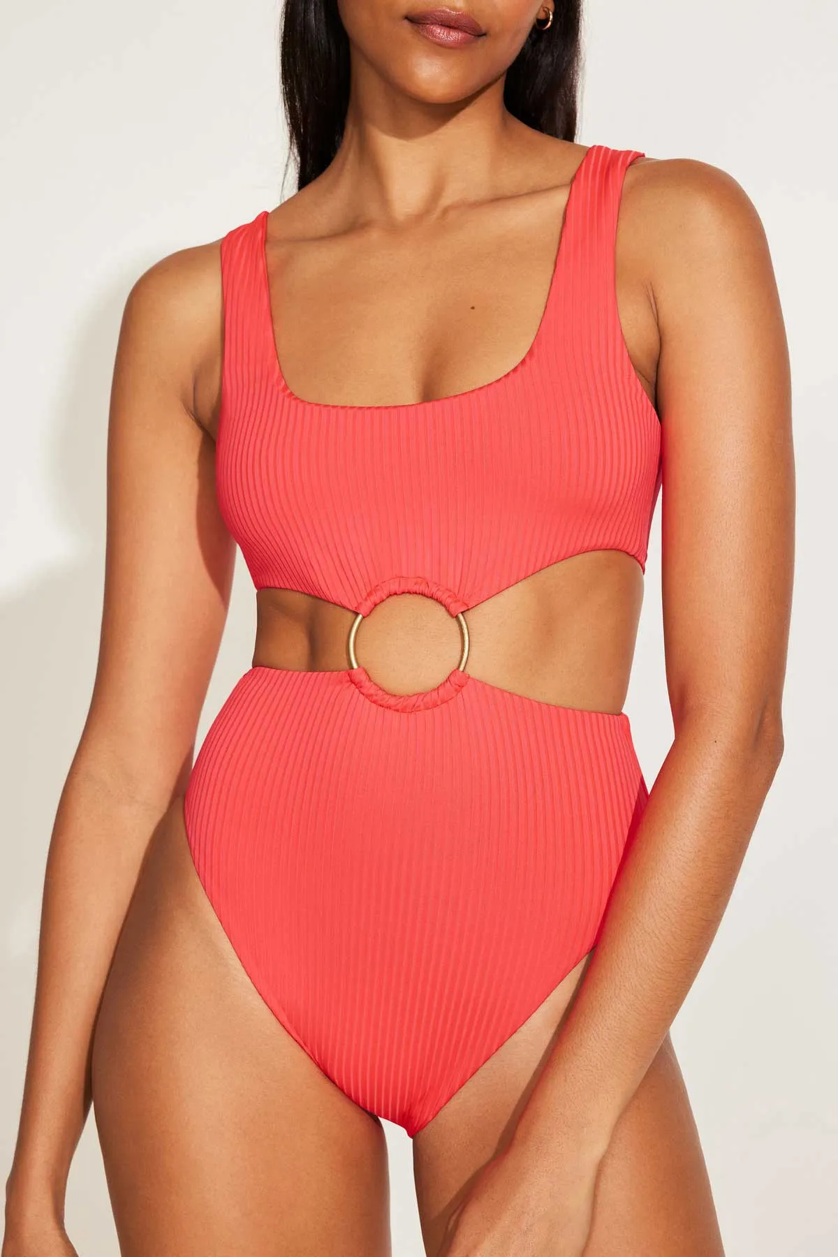 The Icon One Piece - Coral Glow EcoRib BT sold by Vitamin A product image thumbnail 3
