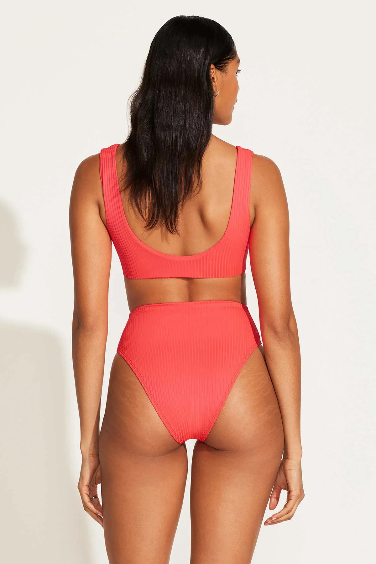 The Icon One Piece - Coral Glow EcoRib BT sold by Vitamin A product image thumbnail 4