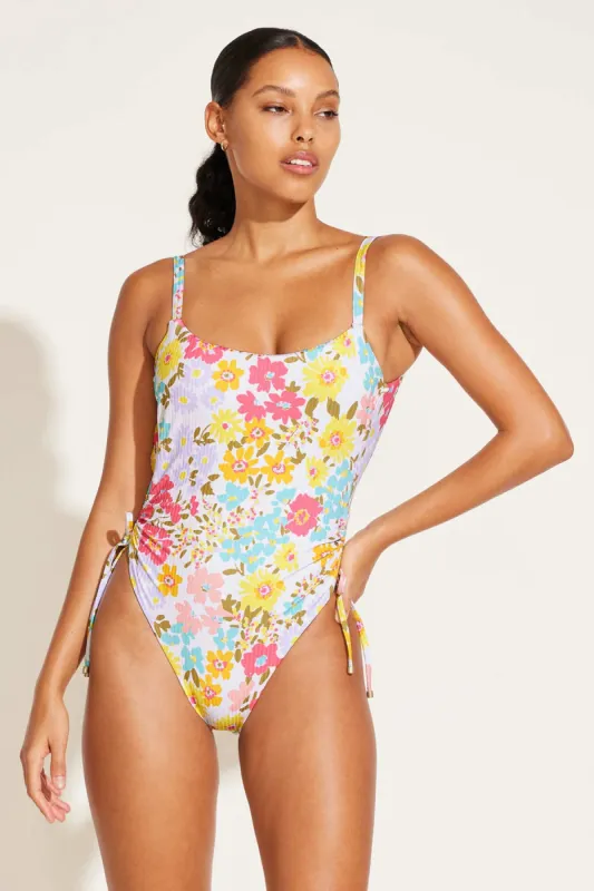 Gemma One Piece - Wildflower EcoRib BT sold by Vitamin A