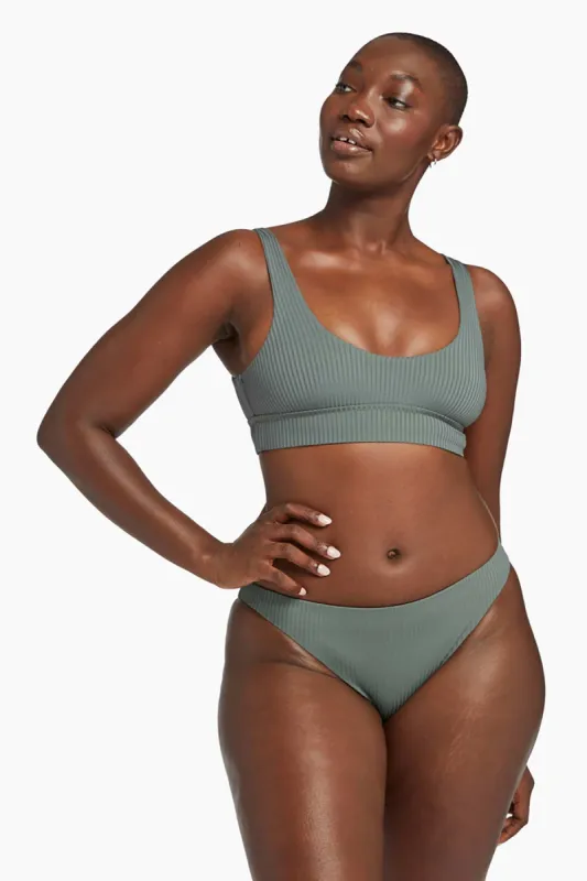 Midori Classic Bottom - Sea Green EcoRib sold by Vitamin A
