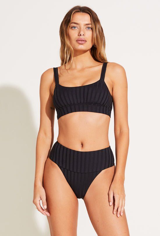 Emmi High Waist Bottom - Black SuperRib sold by Vitamin A product image thumbnail 5