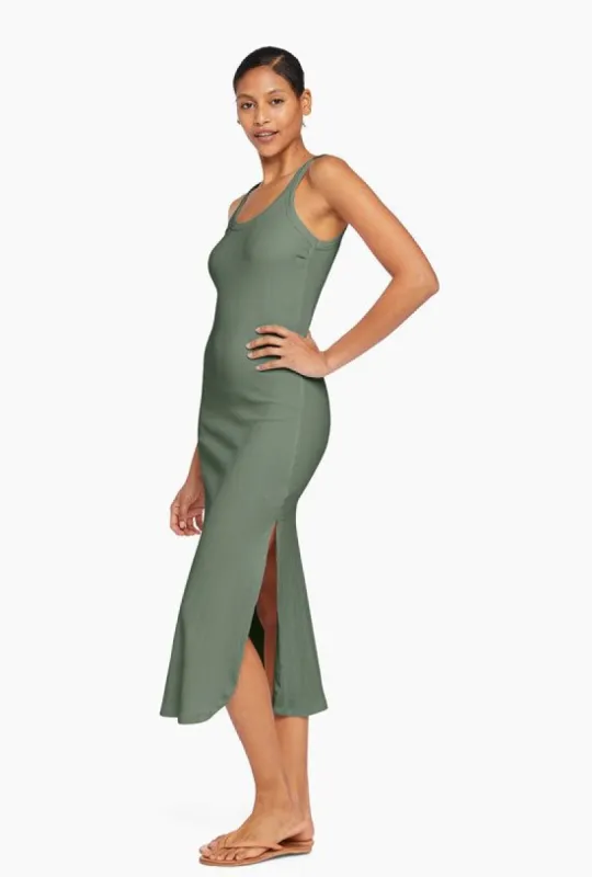 West Organic Rib Tank Dress - Agave Organic Rib sold by Vitamin A