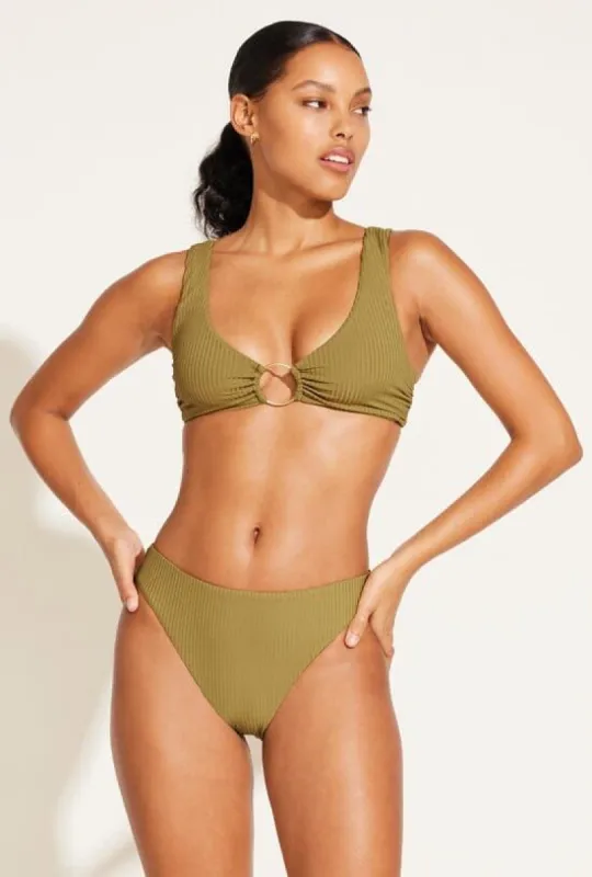 Skylar Top - Avocado EcoRib BT sold by Vitamin A