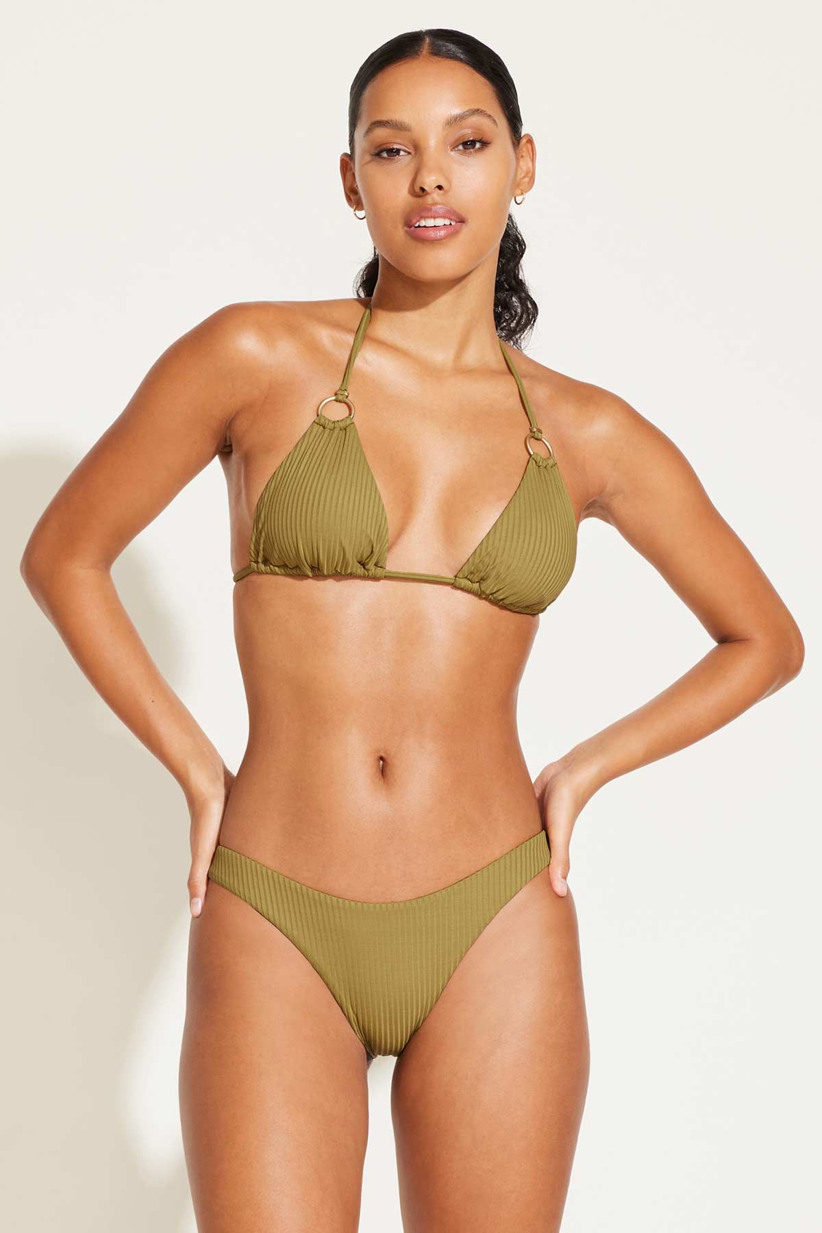 California High Leg - Avocado Green EcoRib BT sold by Vitamin A product image thumbnail 2