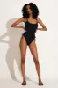 Gemma One Piece - Black EcoRib sold by Vitamin A
