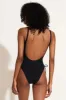 Gemma One Piece - Black EcoRib sold by Vitamin A