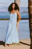 Mari Maxi Dress - Summer Stripe EcoLinen sold by Vitamin A