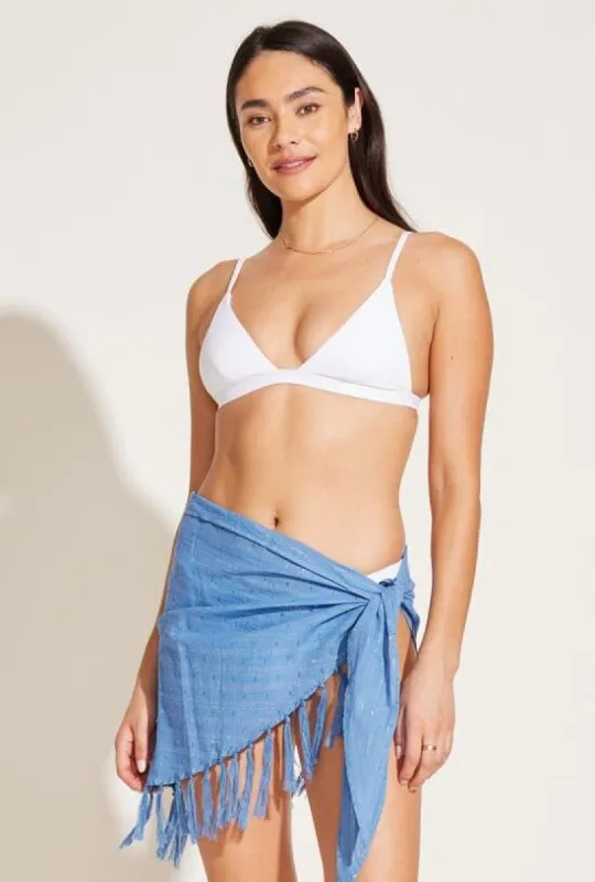 Sirena Sarong - Ocean Organic Shimmer Cotton sold by Vitamin A