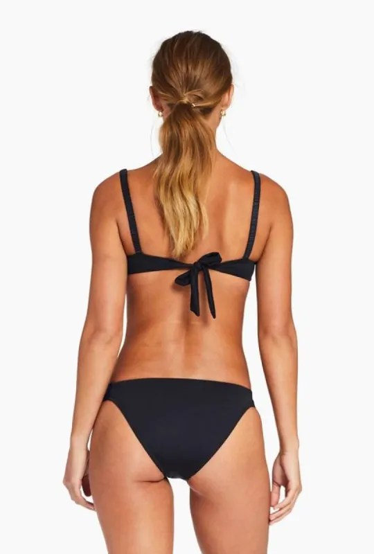 Zuri Bottom Classic Cut - Black EcoLux sold by Vitamin A