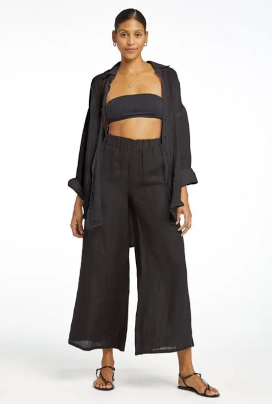 Tallows Pant Set - EcoLinen Black sold by Vitamin A