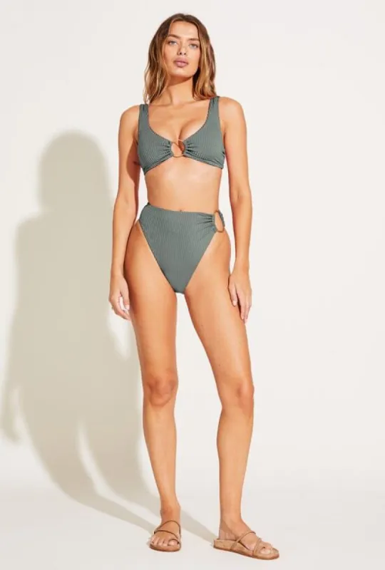 Skylar Top - Sea Green EcoRib sold by Vitamin A