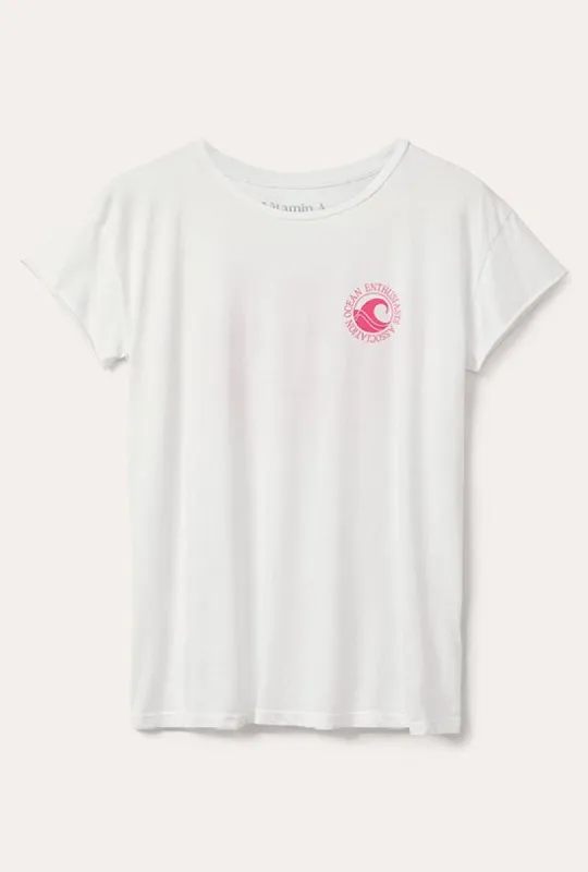 Ocean Enthusiasts Organic Graphic Tee - Pink sold by Vitamin A