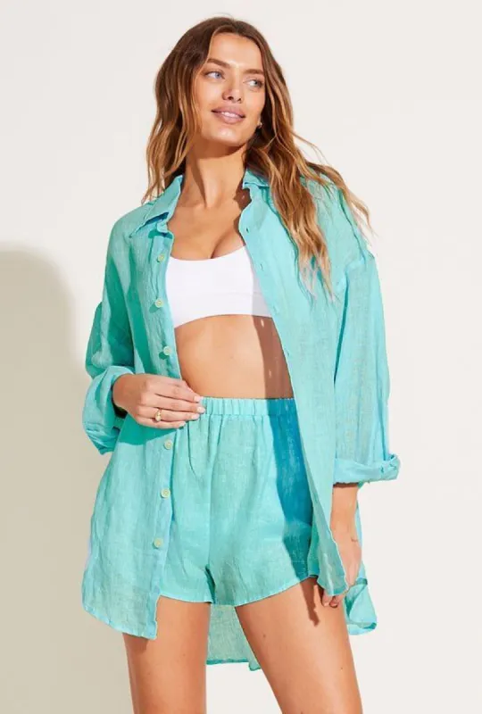 Cabana Set - EcoLinen Aqua sold by Vitamin A