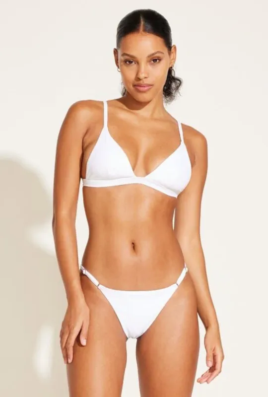 Moss Bralette Top - White EcoRib BT made by Vitamin A