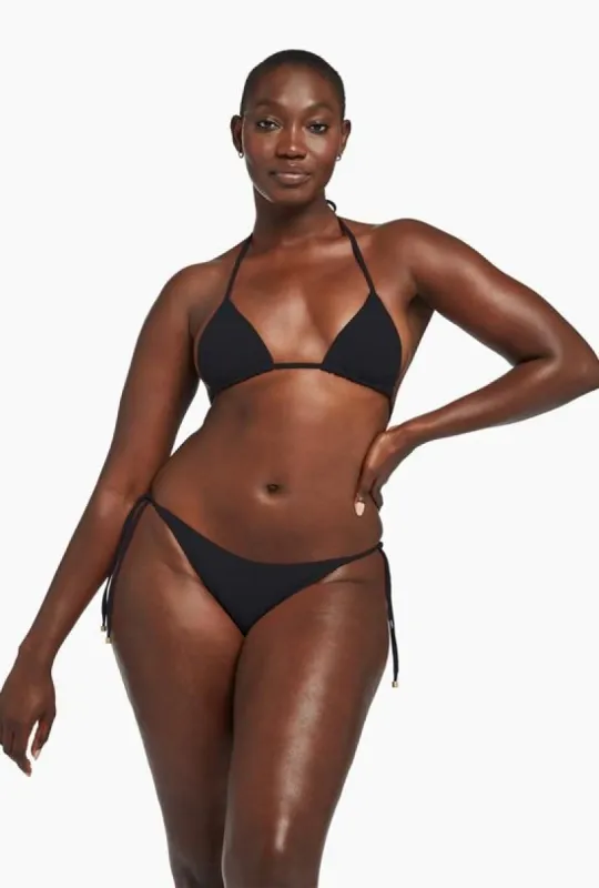 Gia Triangle Top - Black EcoLux sold by Vitamin A