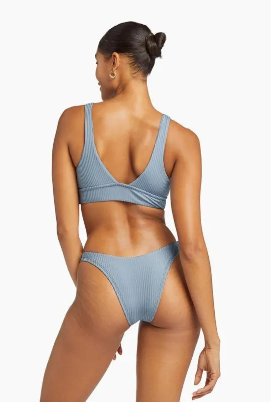 California High Leg - Slate Shimmer Rib sold by Vitamin A