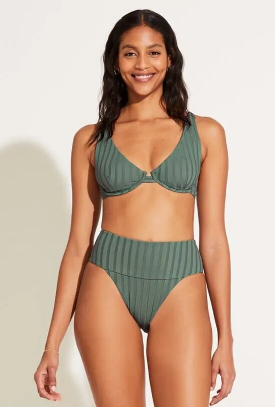 Emmi High Waist Bottom - Aloe SuperRib sold by Vitamin A