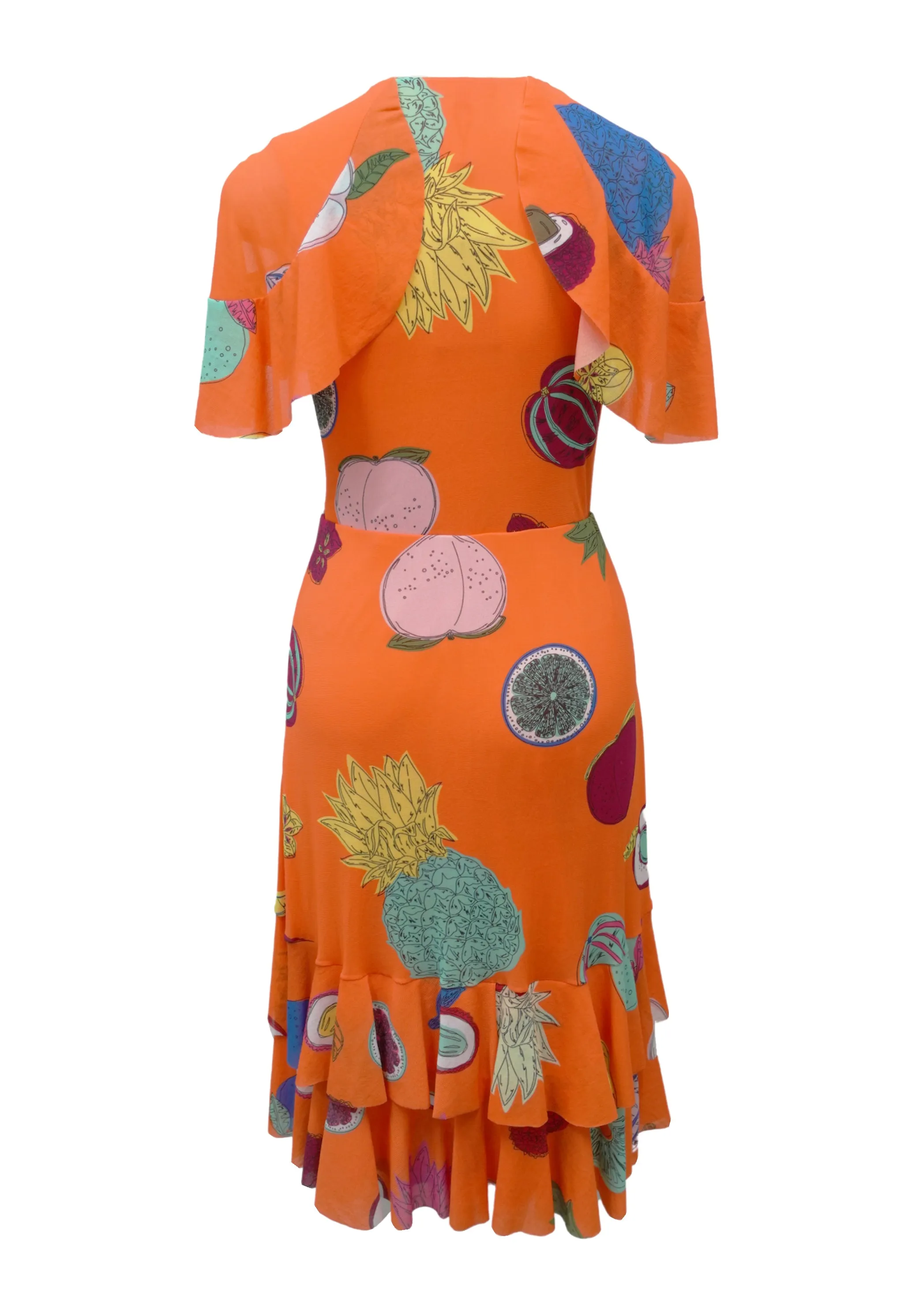 BIG FRUIT PRINT ON ST NETTING DRESS sold by Vivienne Tam product image thumbnail 2