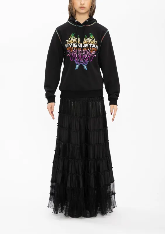RAINBOW DRAGON COTTON SWEATSHIRT HOODIE sold by Vivienne Tam