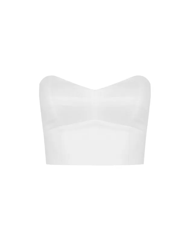 Adele Top - Off White made by Vix