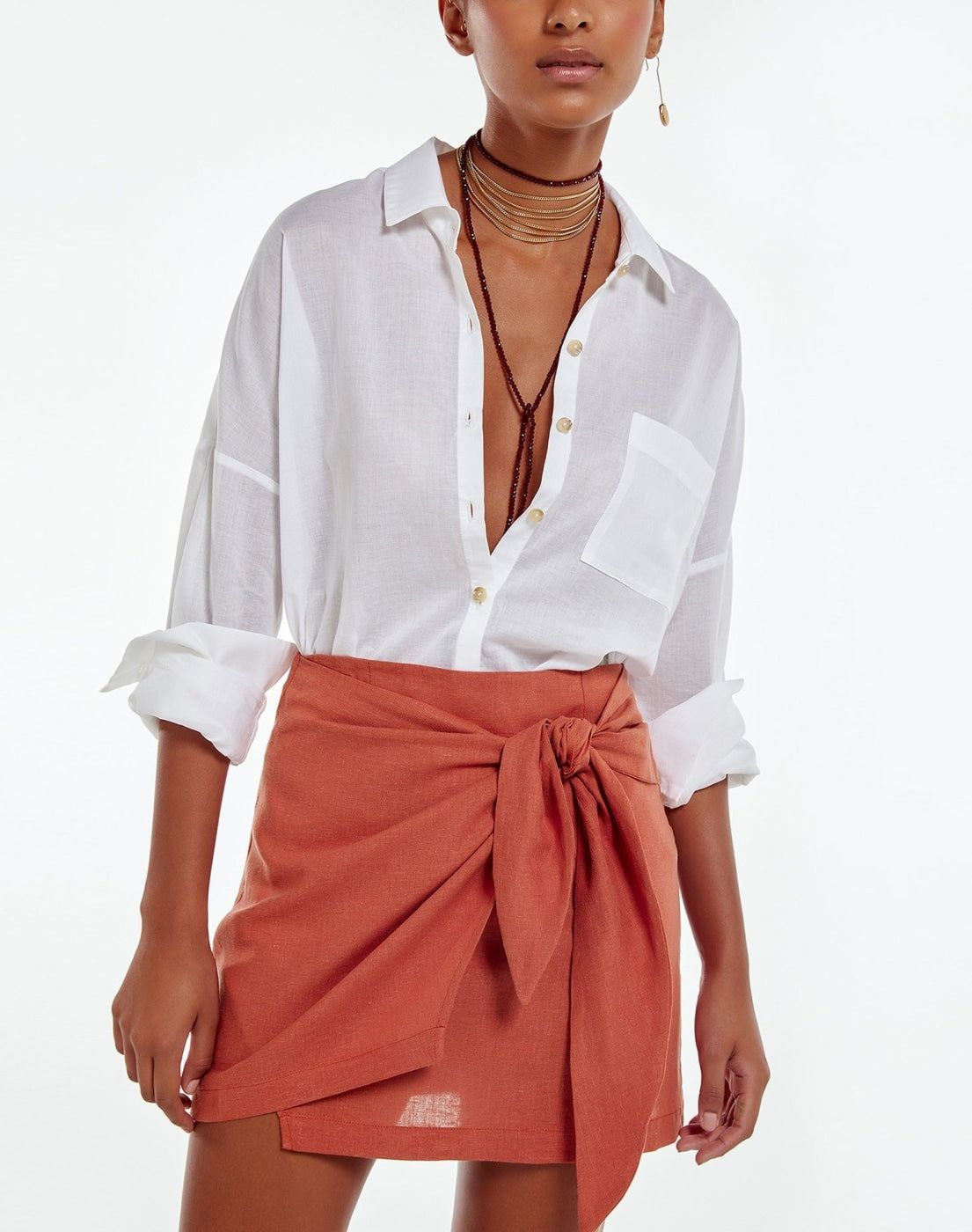 Rai Mini Skirt (final sale) - Ginger sold by Vix product image thumbnail 4