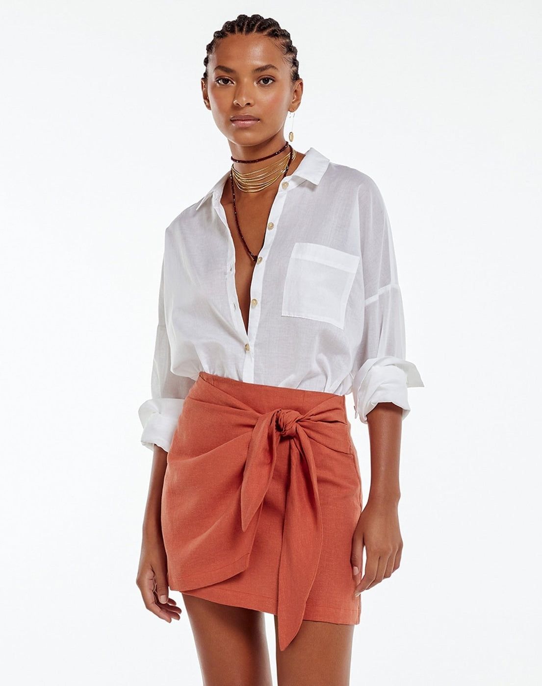 Rai Mini Skirt (final sale) - Ginger sold by Vix product image thumbnail 2