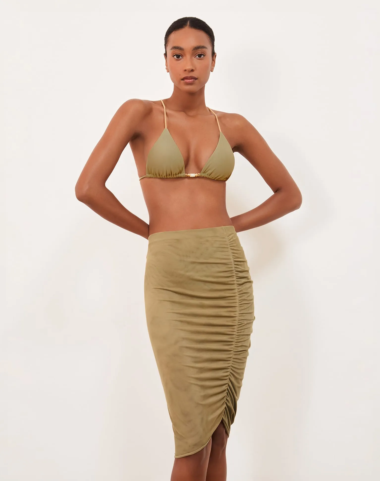 Frida Midi Skirt (exchange only) - Olivine sold by Vix product image thumbnail 4