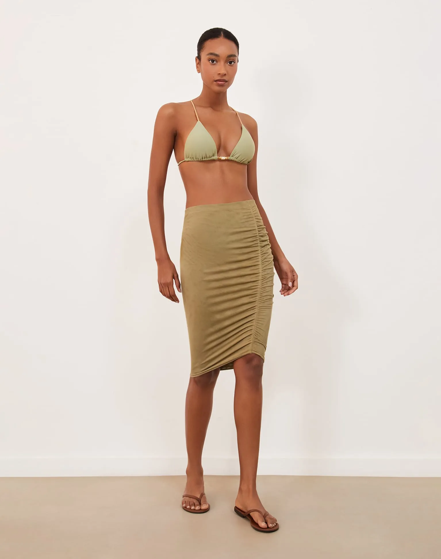 Frida Midi Skirt (exchange only) - Olivine sold by Vix