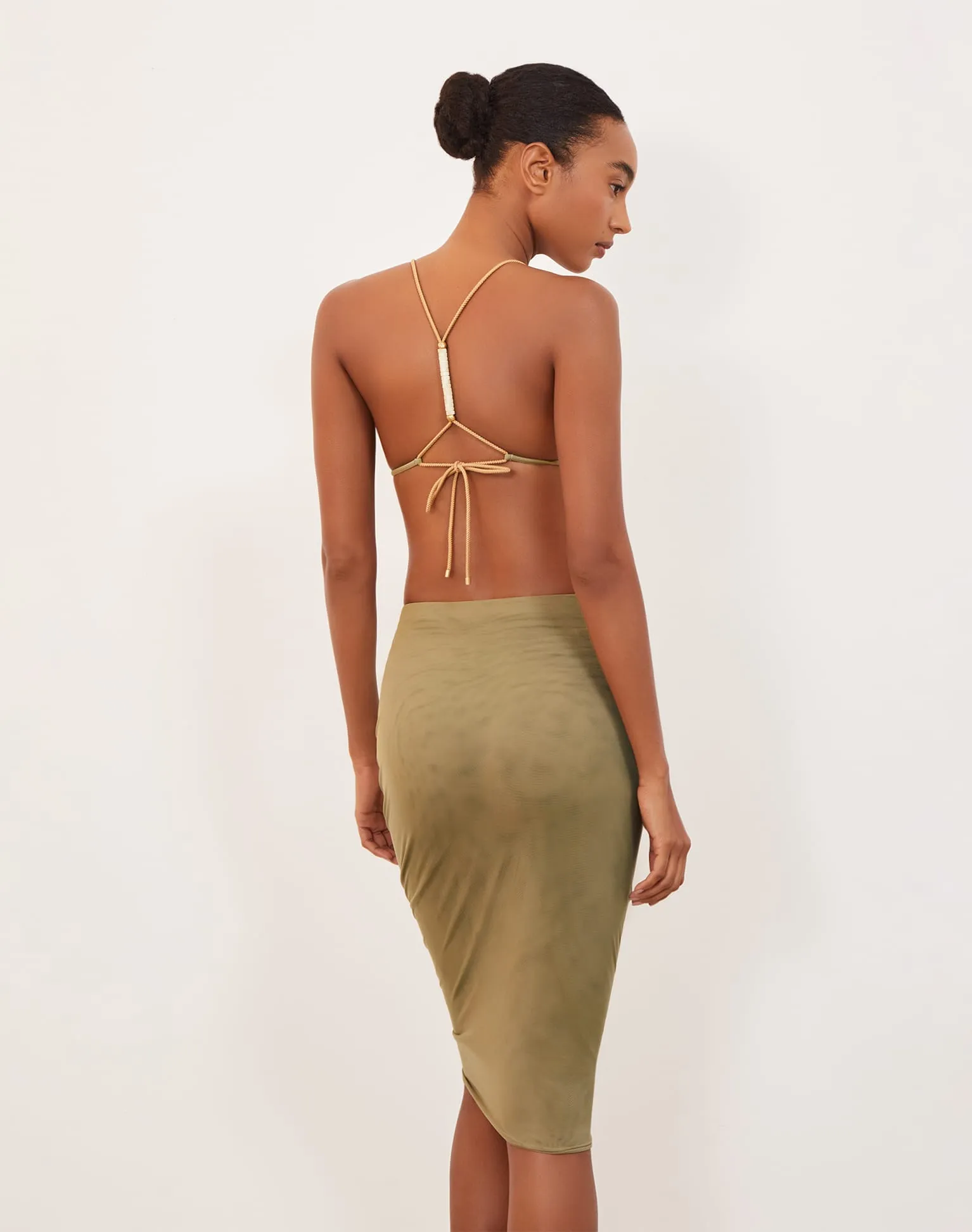 Frida Midi Skirt (exchange only) - Olivine sold by Vix product image thumbnail 2