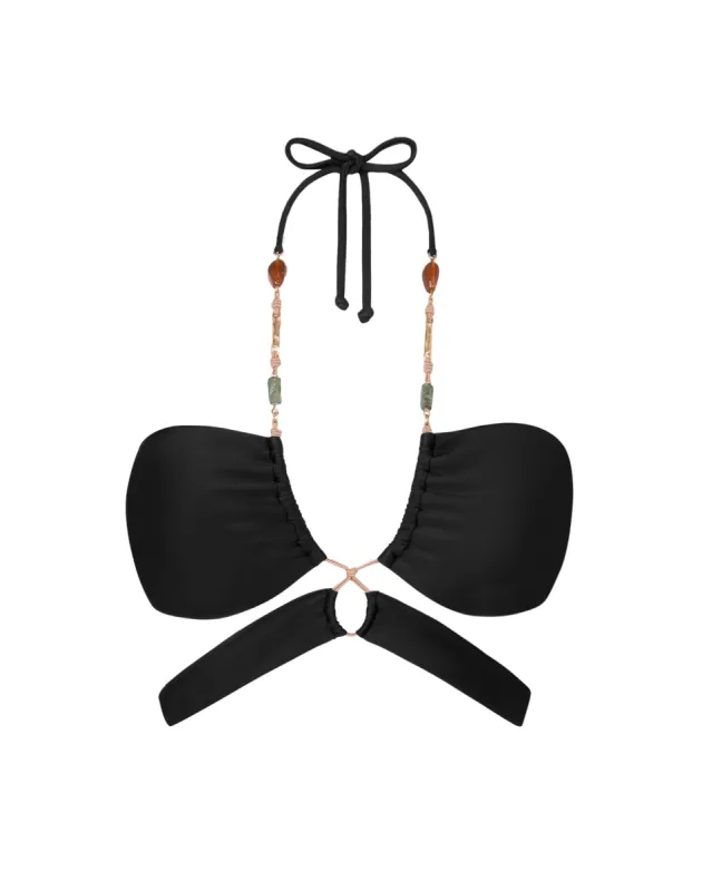 Kaia Gi Top - Black sold by Vix