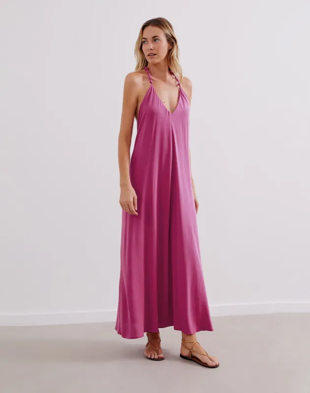 Remi Detail Long Dress (exchange only) - Jaipur made by Vix