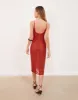 Sheer Diana Midi Dress - Grapefruit sold by Vix