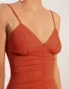 Sheer Diana Midi Dress - Grapefruit sold by Vix