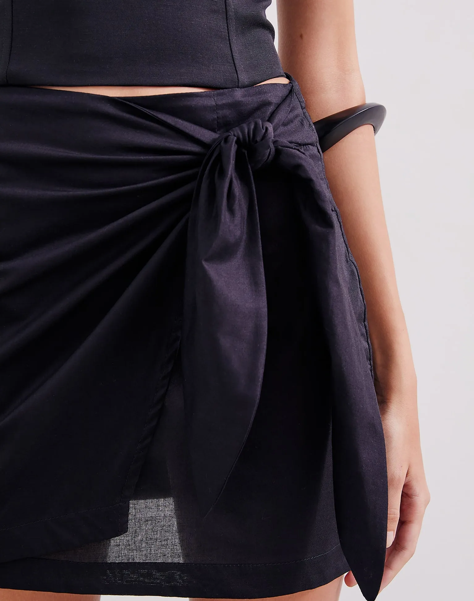 Rai Mini Skirt - Black sold by Vix product image thumbnail 5